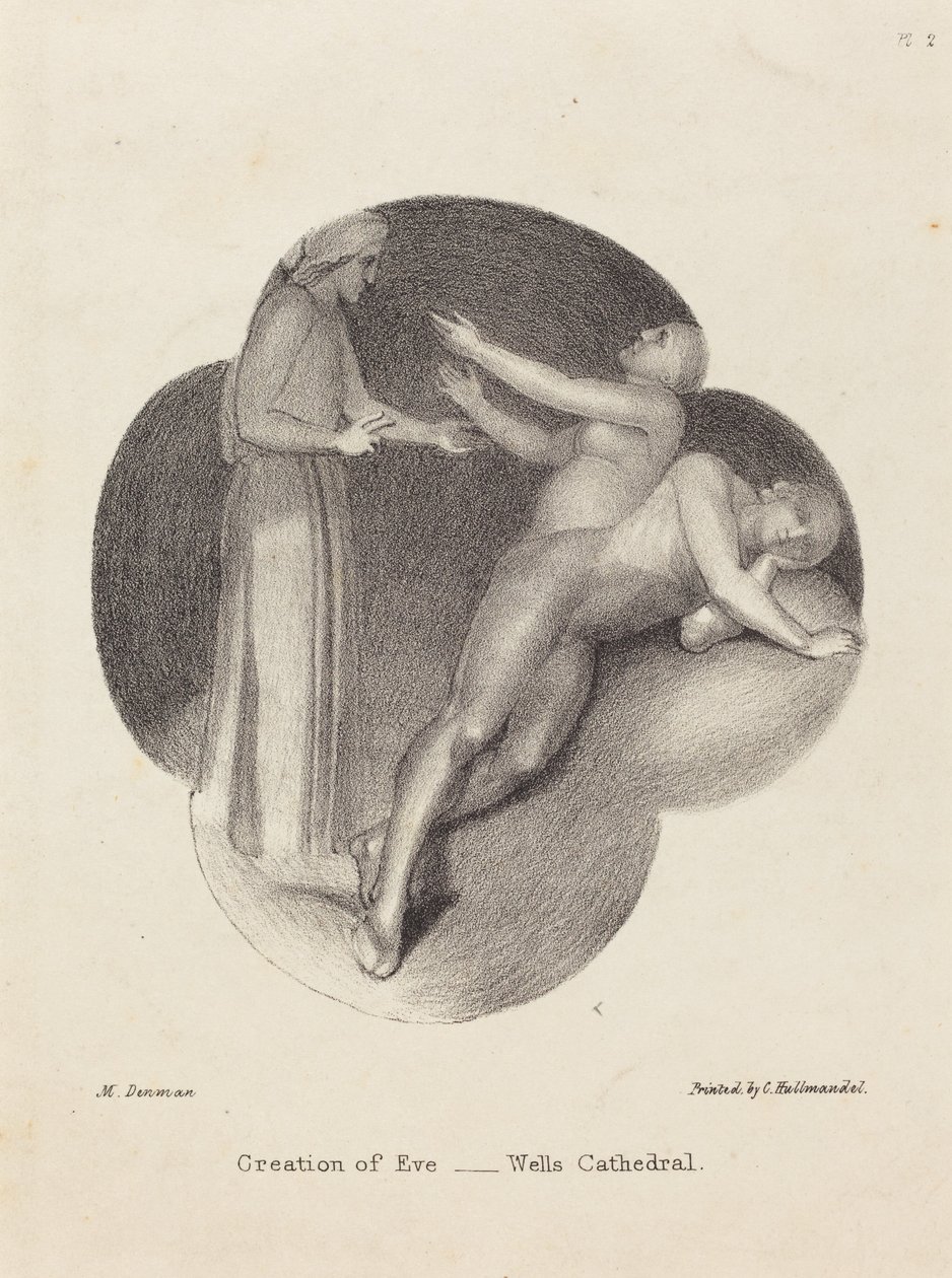 Stvoření Evy z katedrály ve Wellsu od Maria Denman after John Flaxman