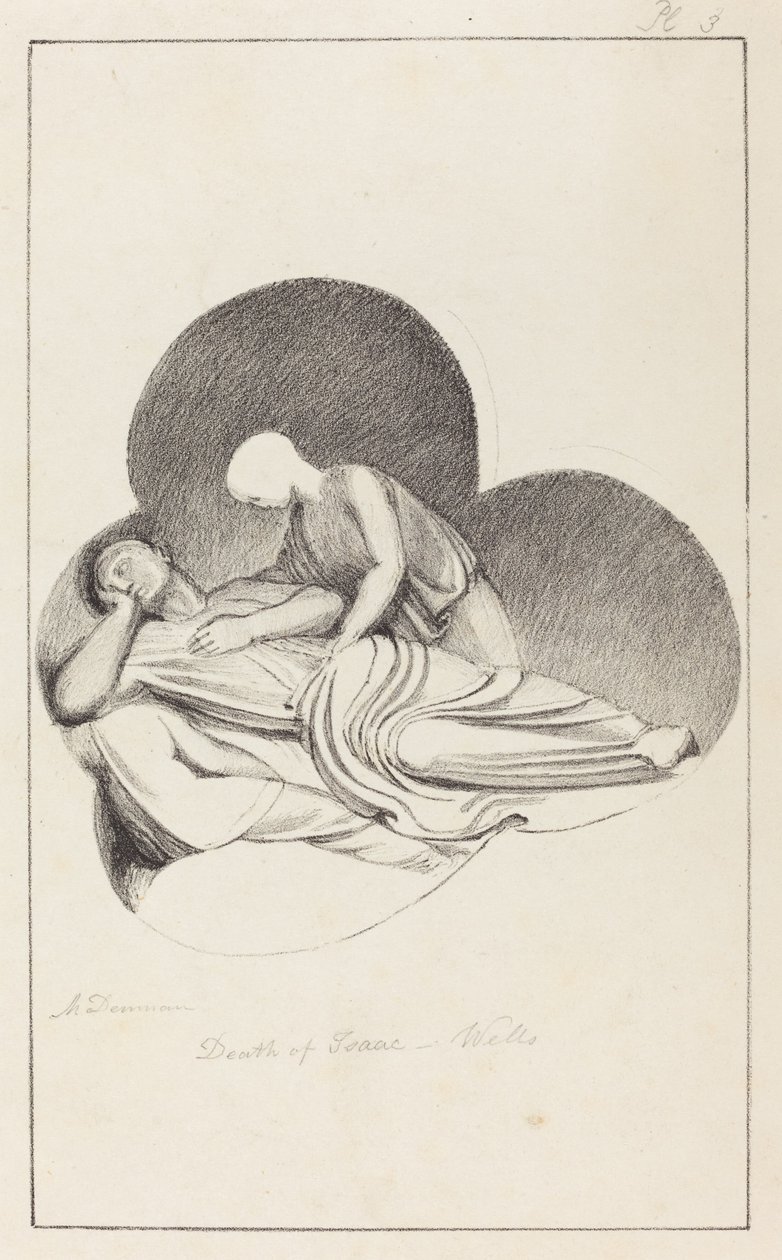 Smrt Izáka z katedrály ve Wellsu od Maria Denman after John Flaxman