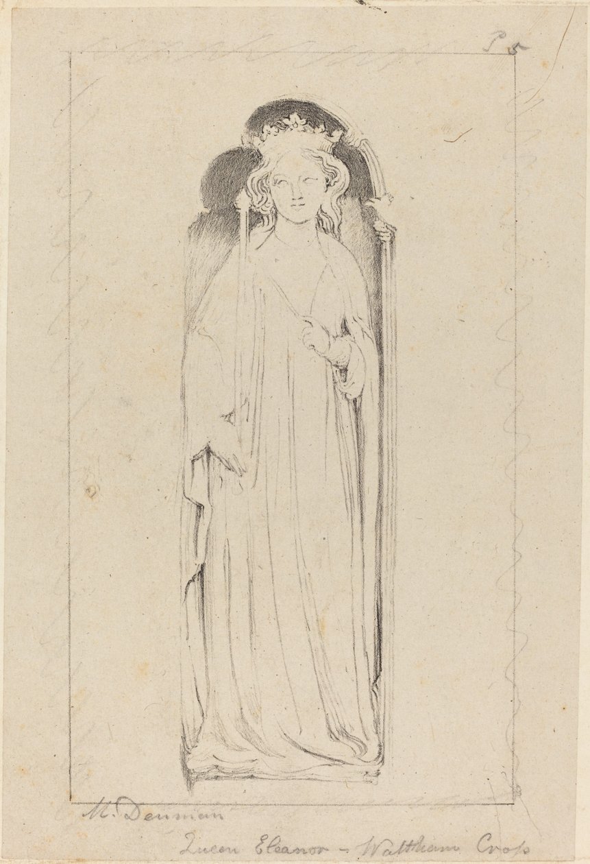 Královna Eleanor z Waltham Cross od Maria Denman after John Flaxman