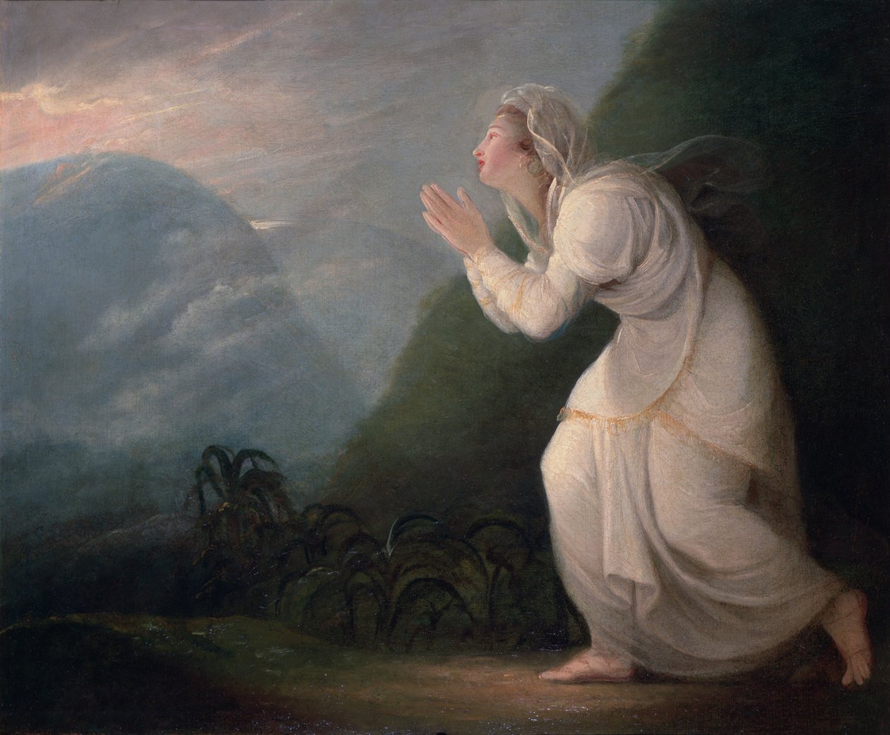 Perská dáma uctívající vycházející slunce, 1784 od Maria Hadfield Cosway