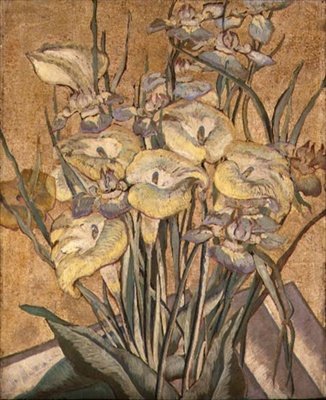 Irises and Calla Lilies, c.1890-1905 (olej na panelu) od Maria Oakey Dewing