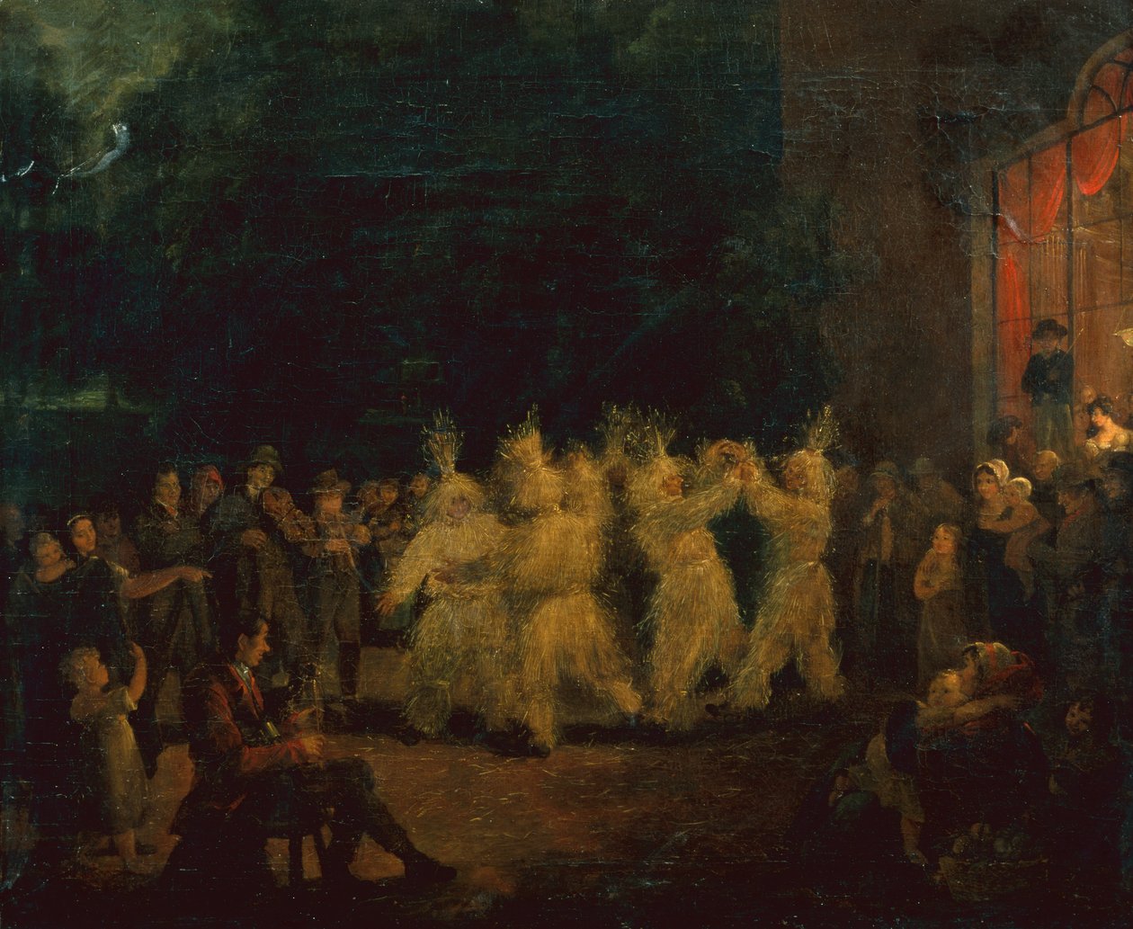The Harvest Dance at Rosanna Co Wicklow (olej) od Maria Spilsbury