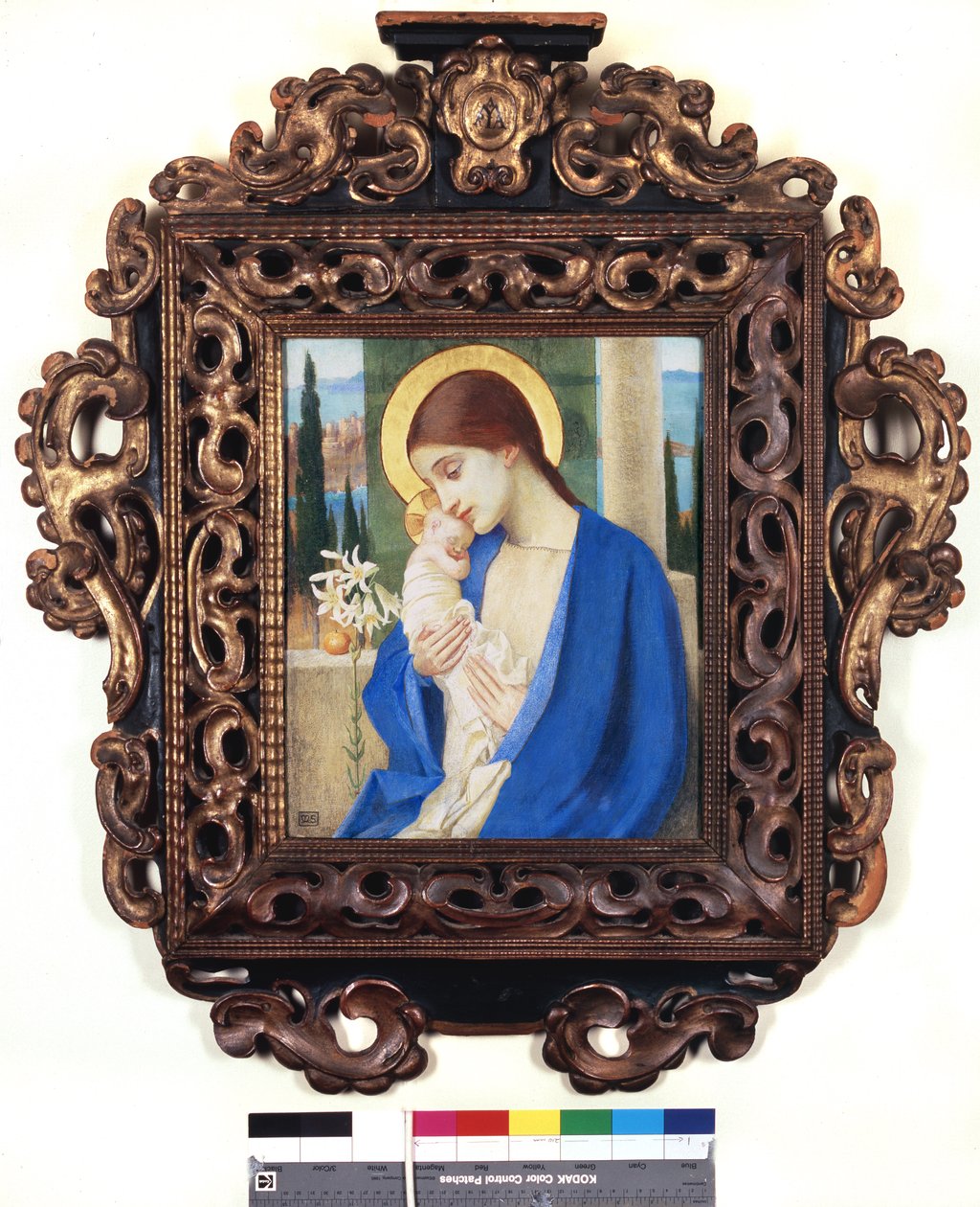 Madona s dítětem, asi 1905 (tempera na desce) od Marianne Stokes