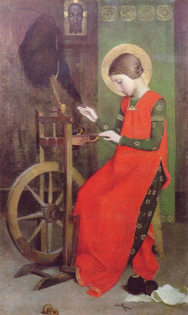 Svatá Alžběta Uherská se točí pro chudé od Marianne Stokes