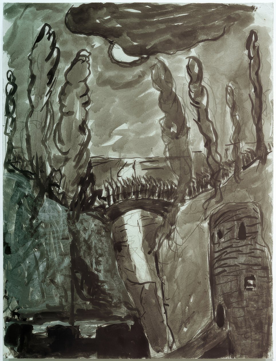 Měsíční krajina od Marianne von Werefkin