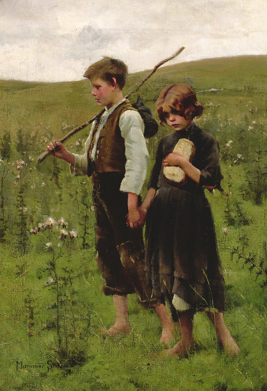 Bezdomovci, 1885 od Marianne Stokes