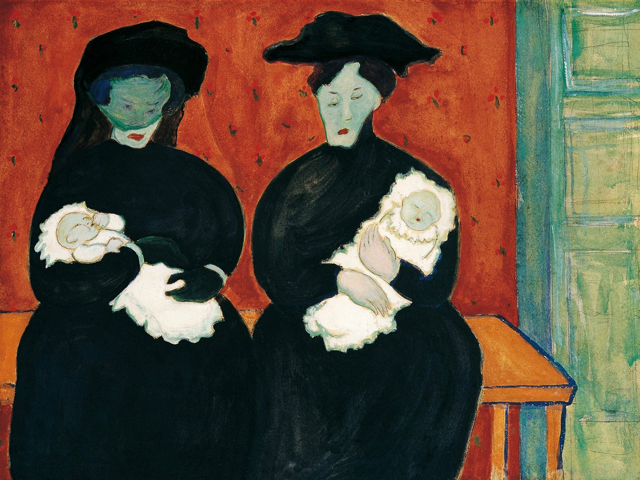 Dvojčata od Marianne von Werefkin (1860-1938) od Marianne von Werefkin
