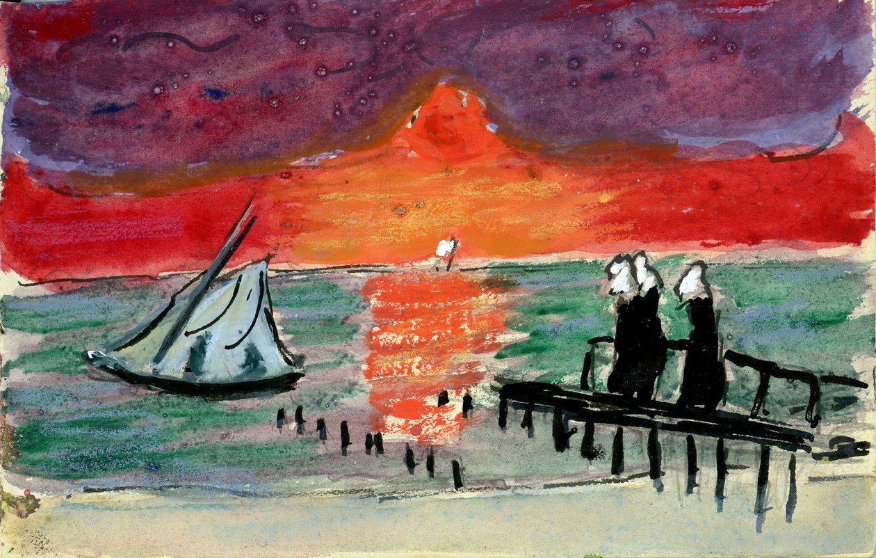 Baltské moře, 1910 od Marianne von Werefkin