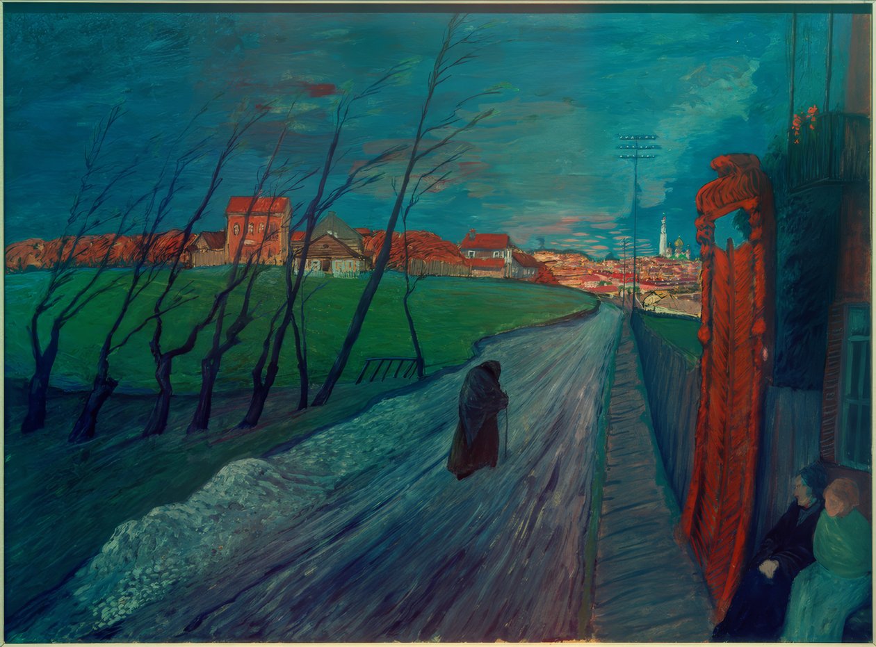 Město v Litvě od Marianne von Werefkin