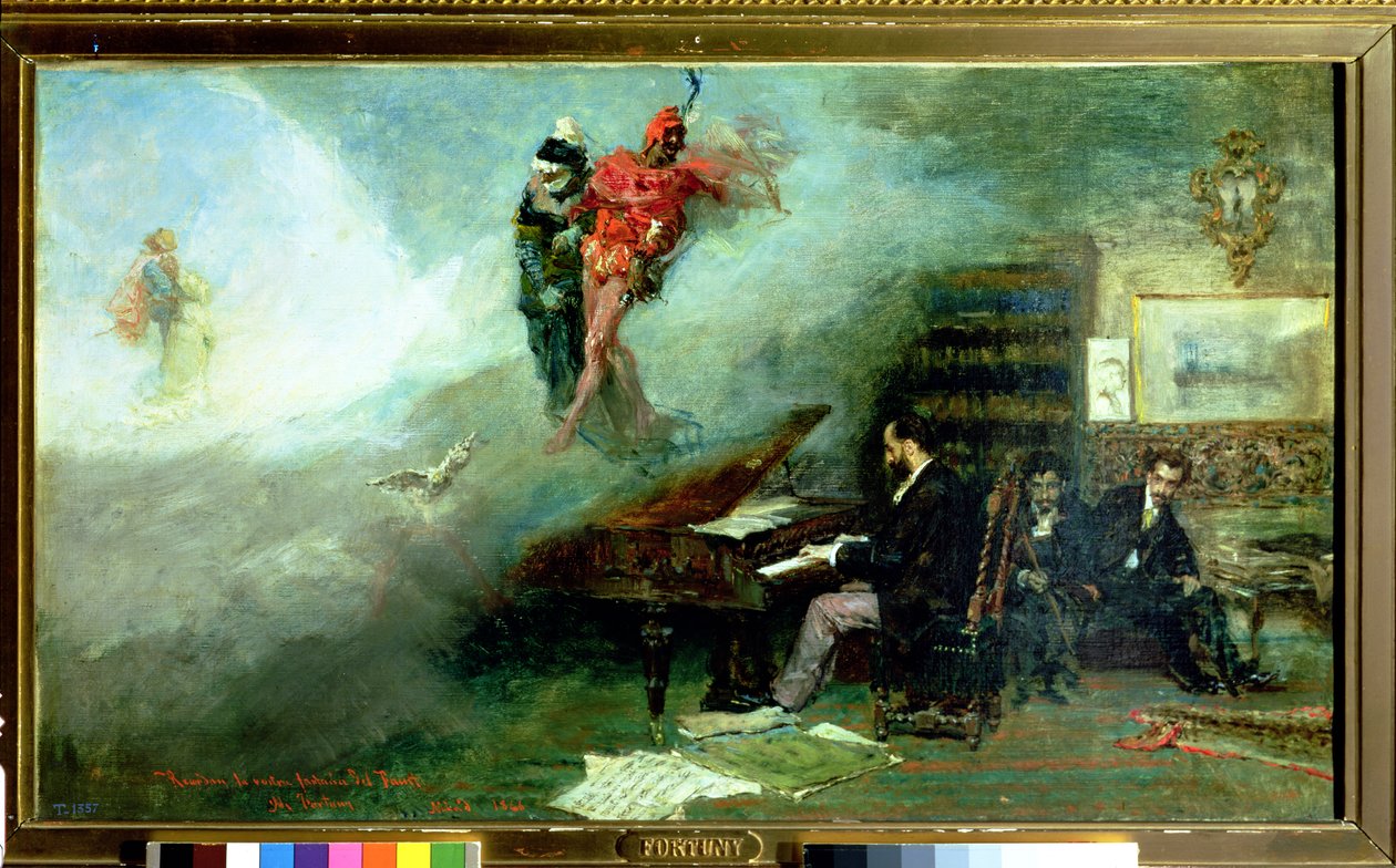 Vzpomínání na Faustovu fantazii, 1866 od Mariano José María Bernardo Fortuny y Carbó