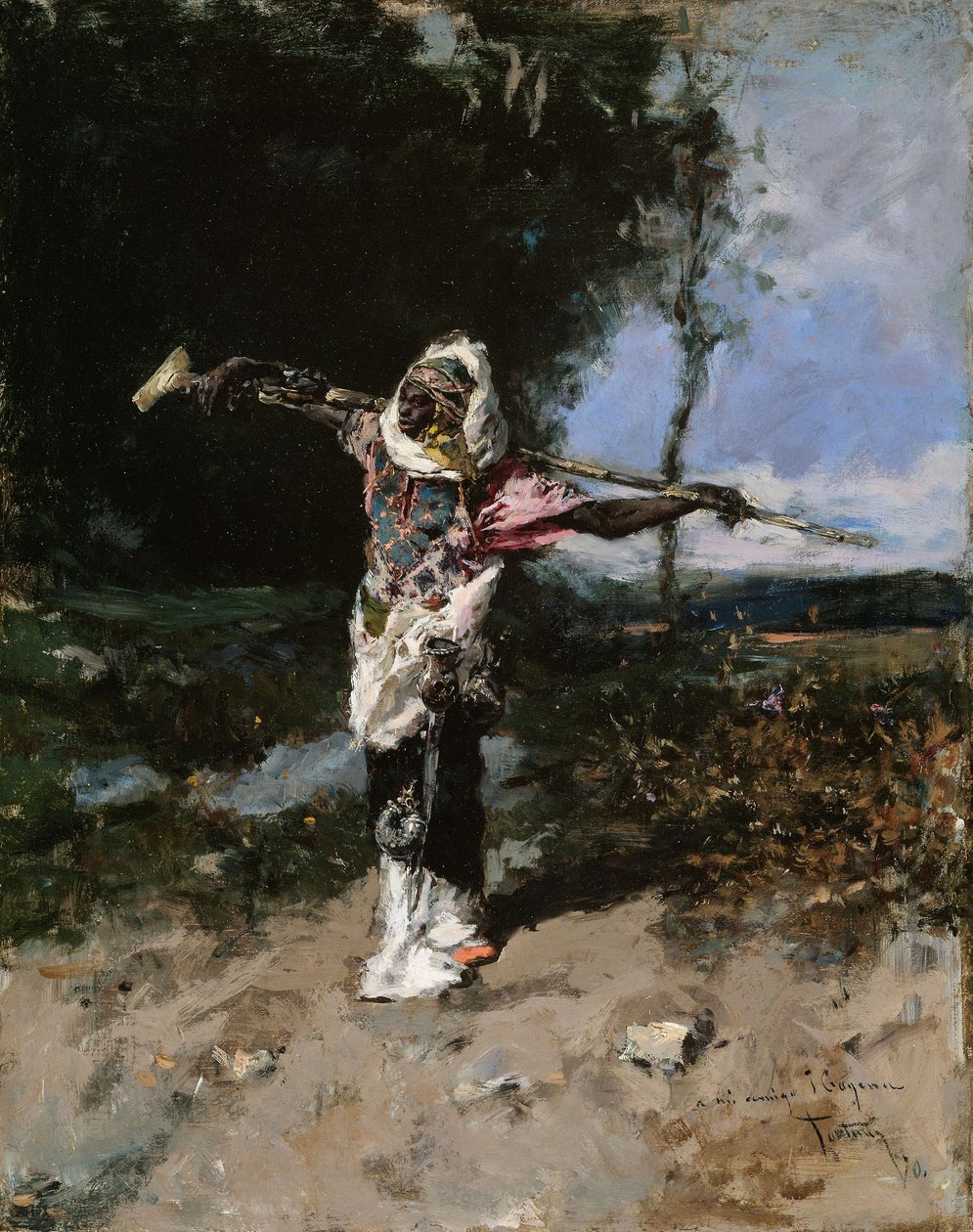 africký náčelník od Mariano Fortuny y Marsal
