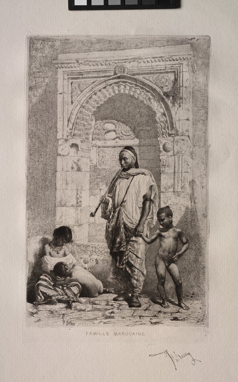 Marocká rodina od Mariano Fortuny y Marsal