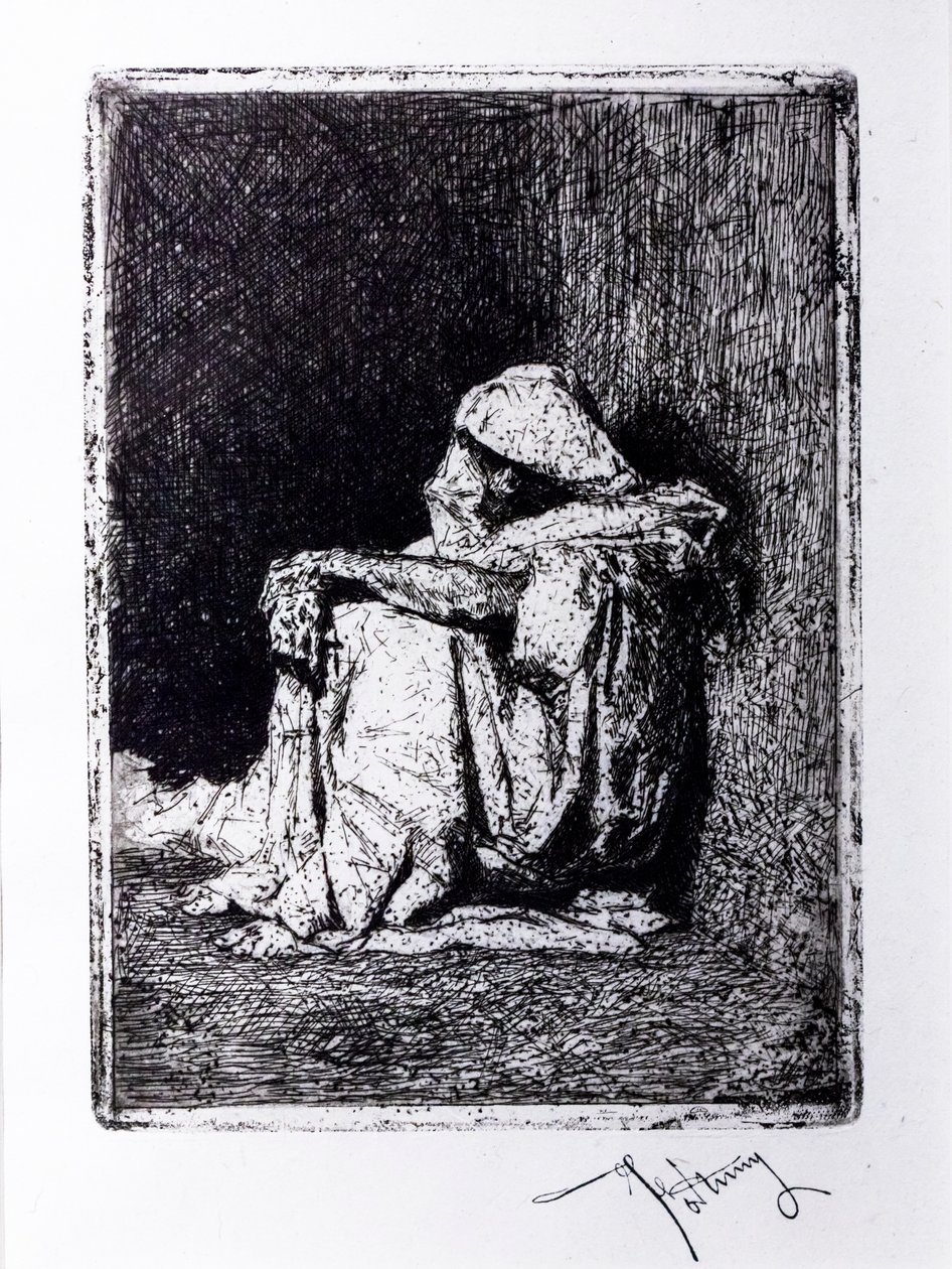 Sedící Arab od Mariano Fortuny
