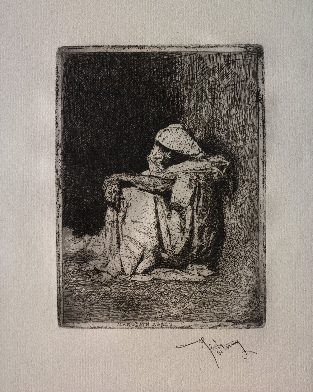 Sedící Arab od Mariano Fortuny y Marsal