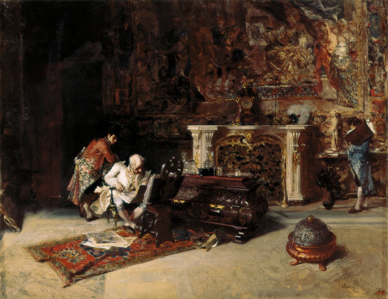 Obraz "The Engraving Collector" od Mariana Fortunyho (1838-1874) 1863 od Mariano Fortuny y Marsal