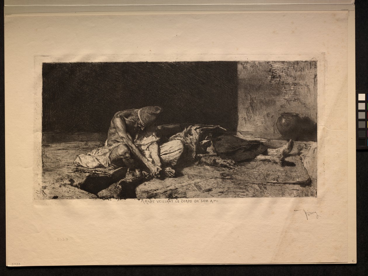 Arab bdí nad tělem svého přítele, 1866. od Mariano Fortuny y Carbó