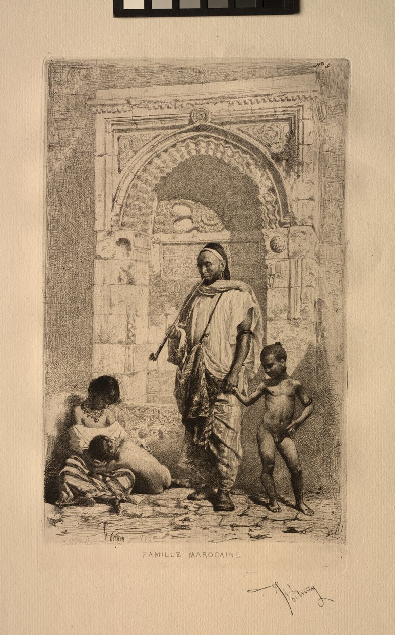 Marocká rodina, 1862. od Mariano José María Bernardo Fortuny y Carbó