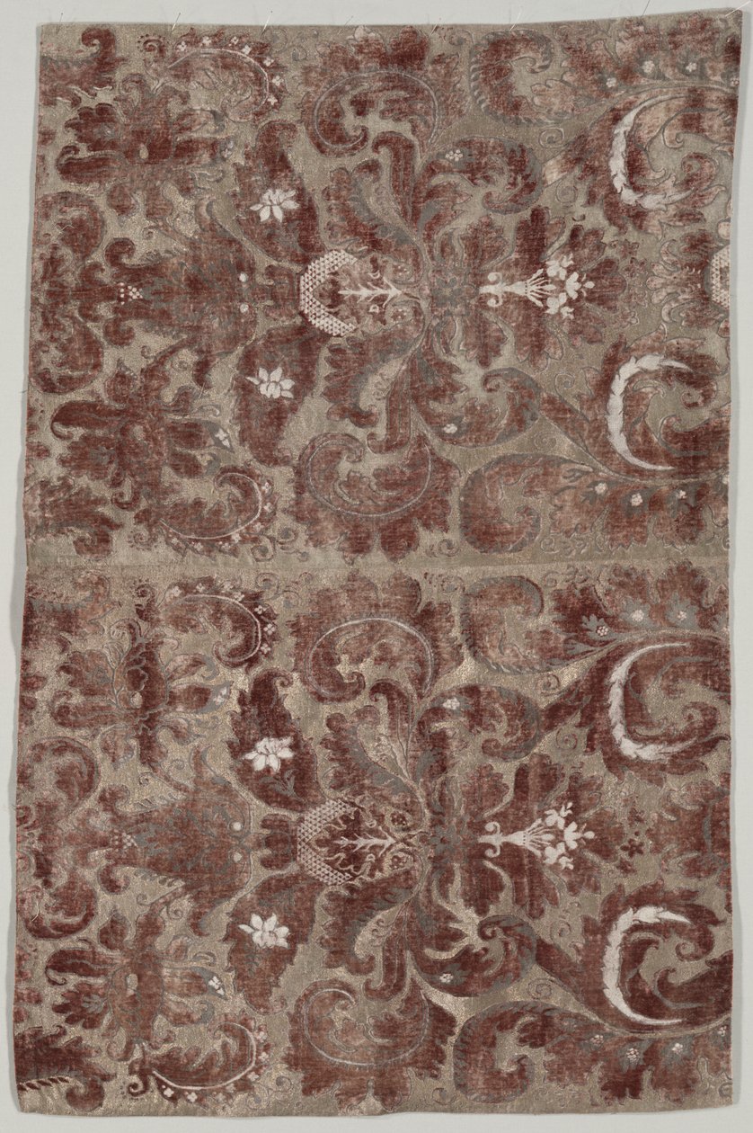 Dva spojené panely "Fortuny Painted Velvet" od Mariano Fortuny y Madrazo