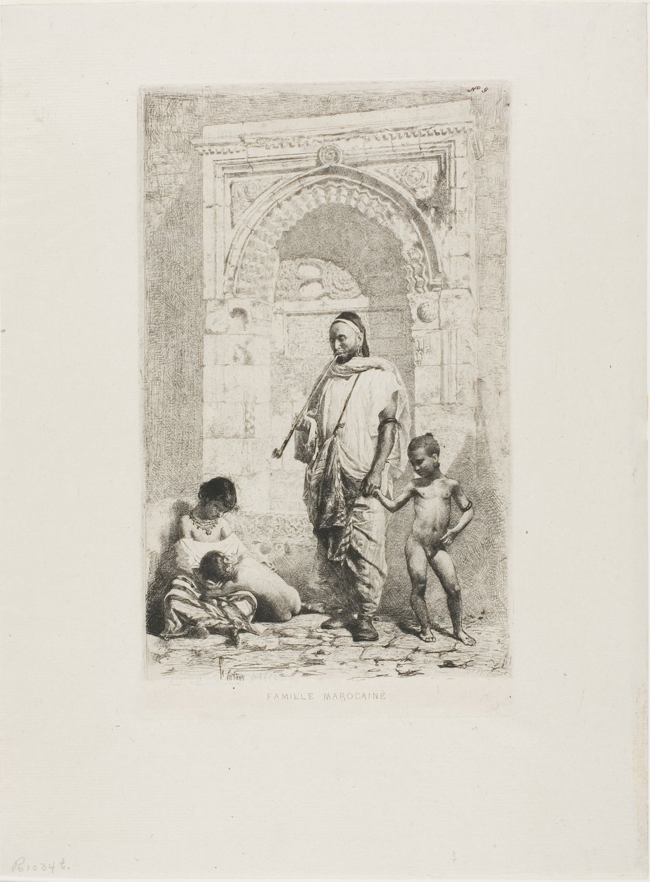 Marocká rodina od Mariano Fortuny y Marsal