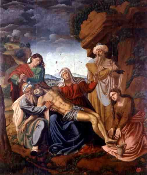 Pieta obrácených (olej na panelu) od Mariano Riccio