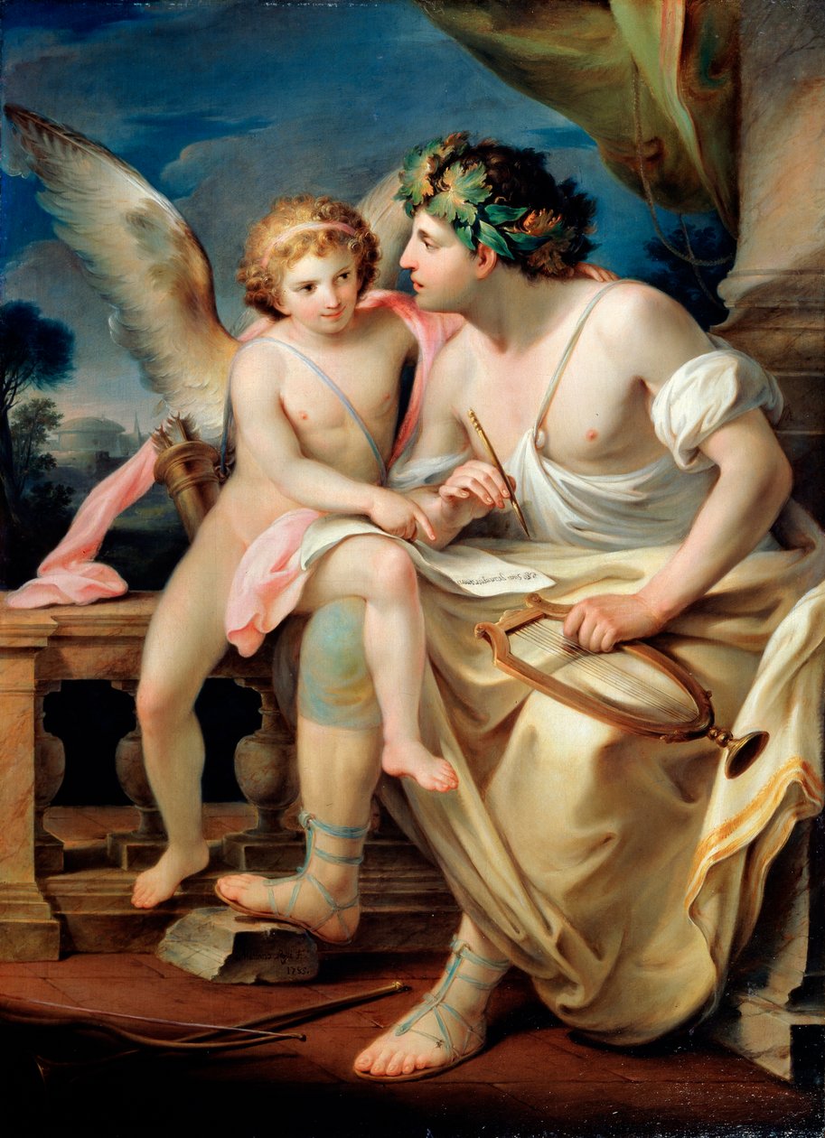 Inspirace básníky, 1785. od Mariano Rossi