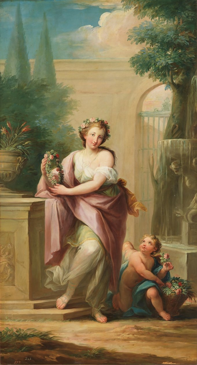 La Primavera, asi 1805-06 (olej na plátně) od Mariano Salvador de Maella