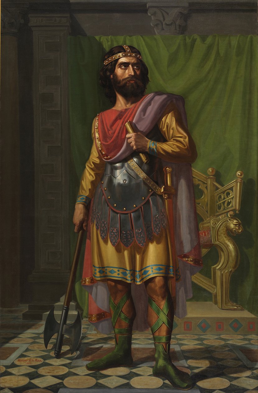 Sisebut, vizigótský král, 1854 od Mariano de la Roca y Delgado