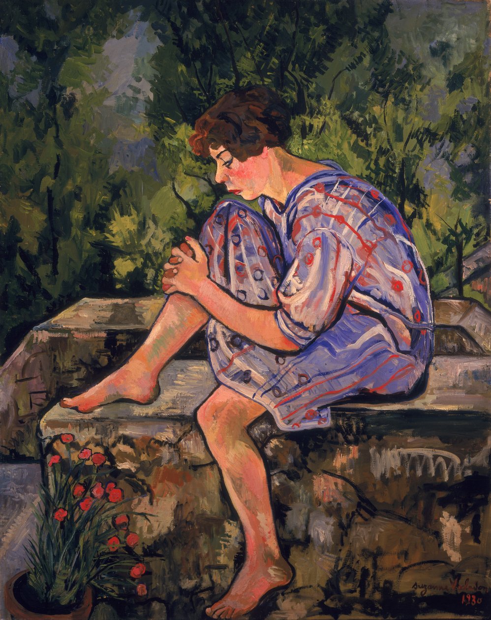 Sedící mladá žena, 1930 od Marie Clementine (Suzanne) Valadon