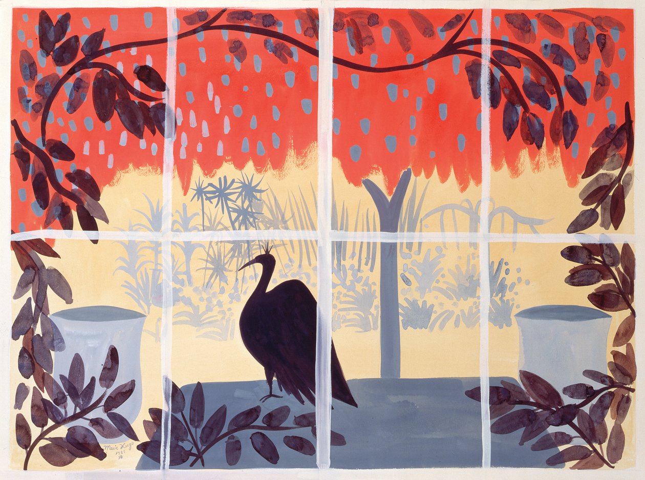 Paon sur la Table, 1985 od Marie Hugo