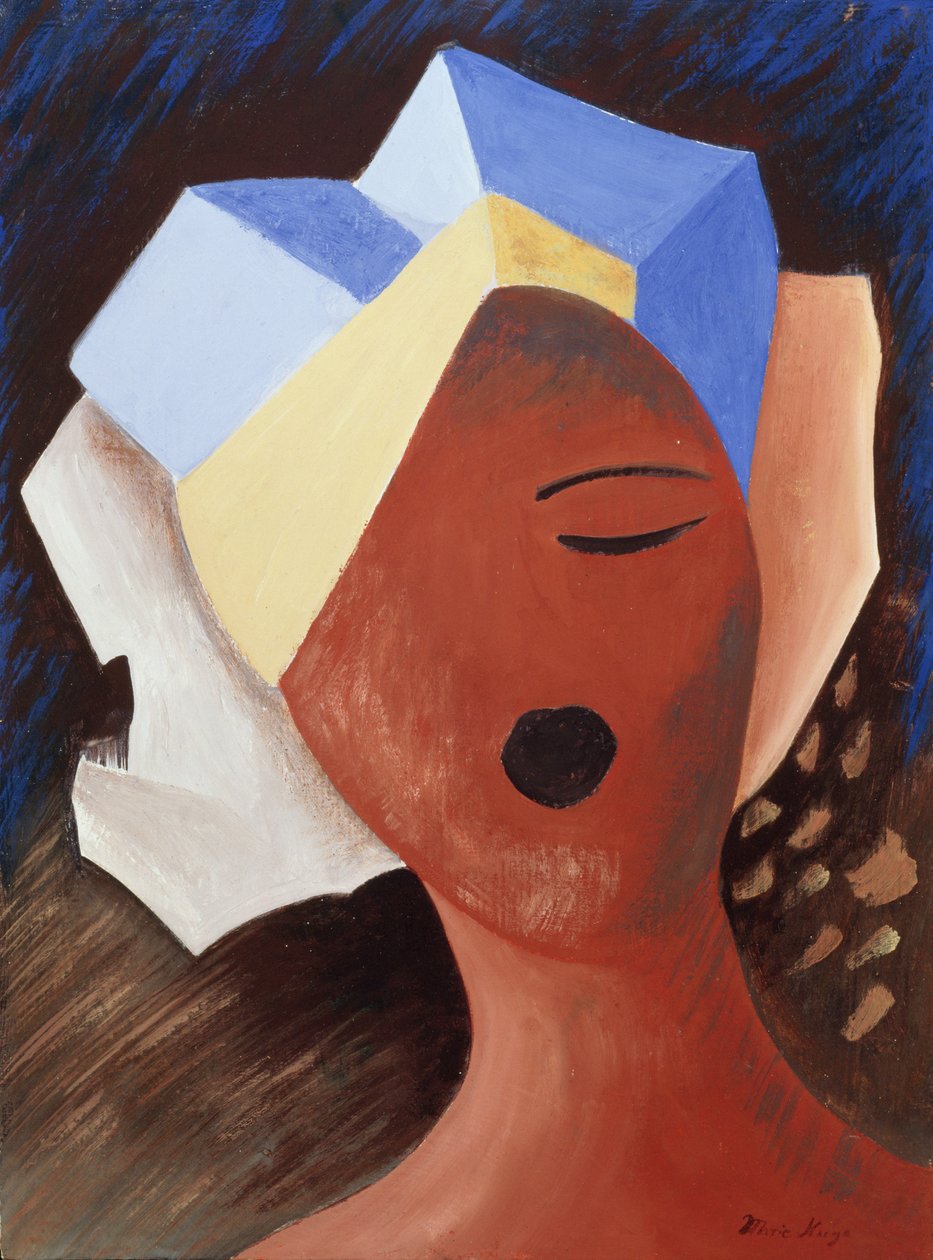 Zoe Chante I, 1993 (tempera na dřevě) od Marie Hugo