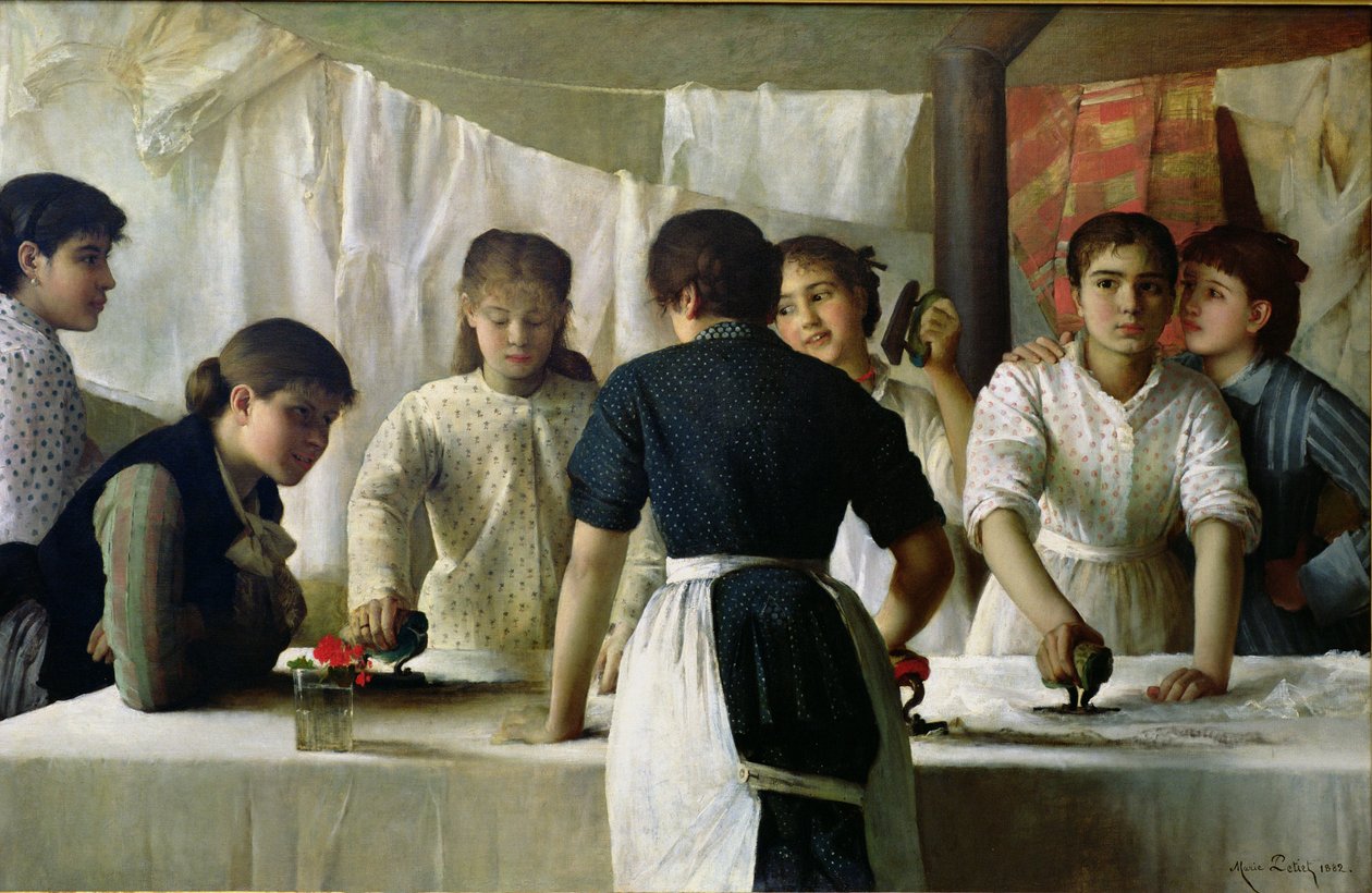 Prádelny, 1882 od Marie Petiet