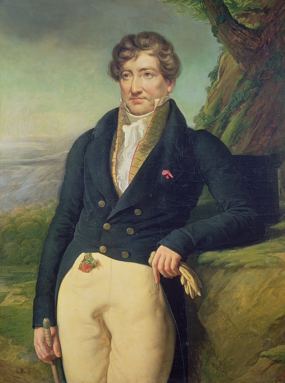 Portrét francouzského zoologa a paleontologa Georgese Cuviera (1769-1832) od Marie Nicolas Ponce Camus