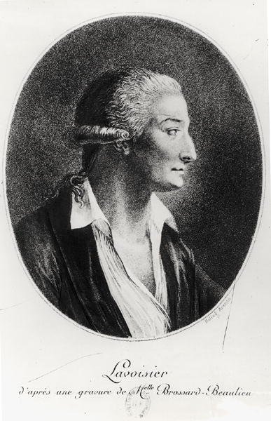 Portrét Antoine Laurent Lavoisier (1743-94) (heliogravura) od Marie Renee Genevieve Brossard de Beaulieu