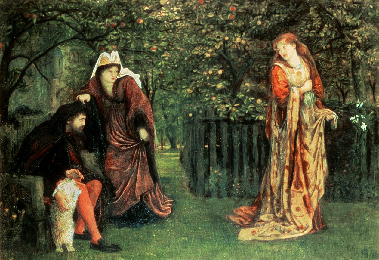 Sir Tristram a La Belle Iseult od Marie Spartali Stillman