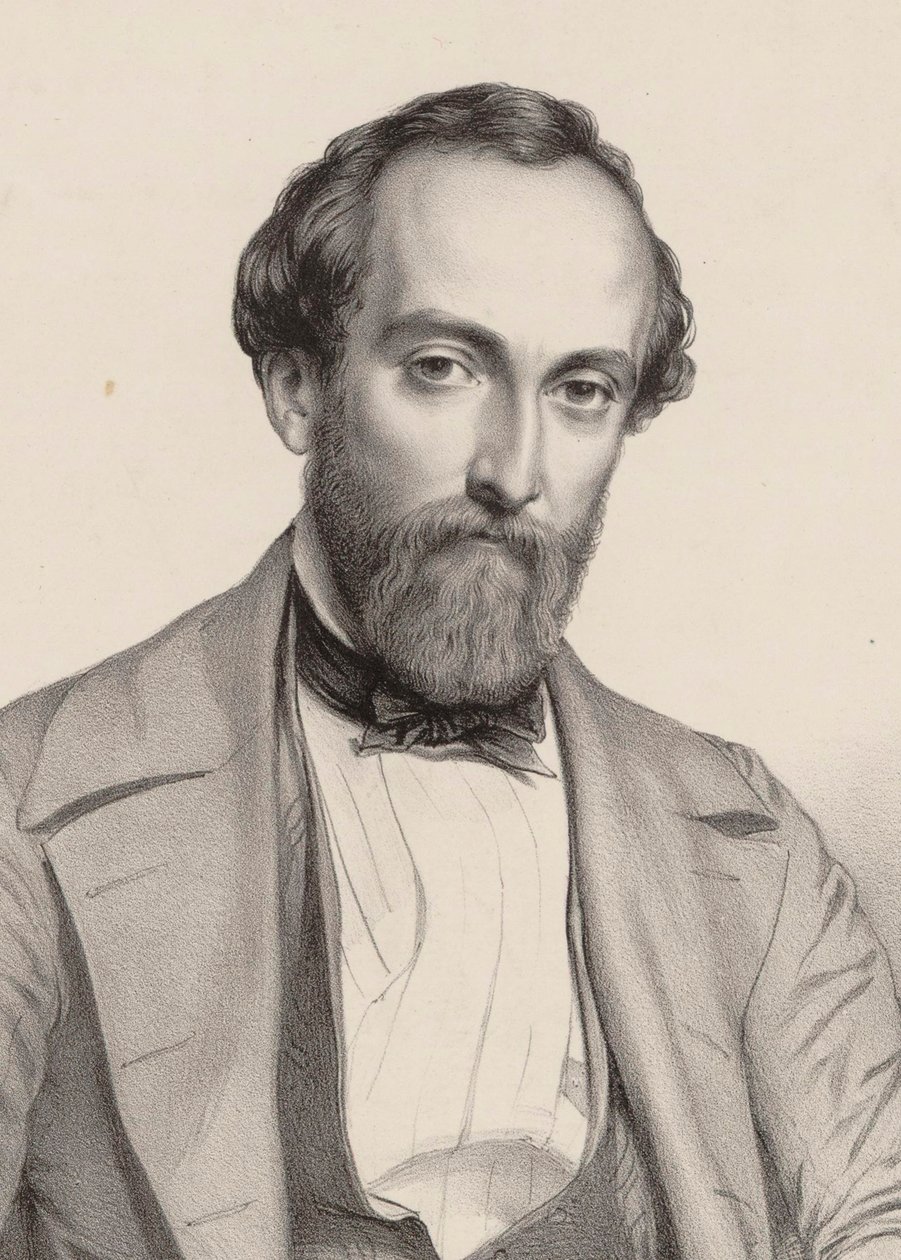 Portrét skladatele Antoine Francois Marmontel 1816-1898. od Marie Alexandre Menut Alophe