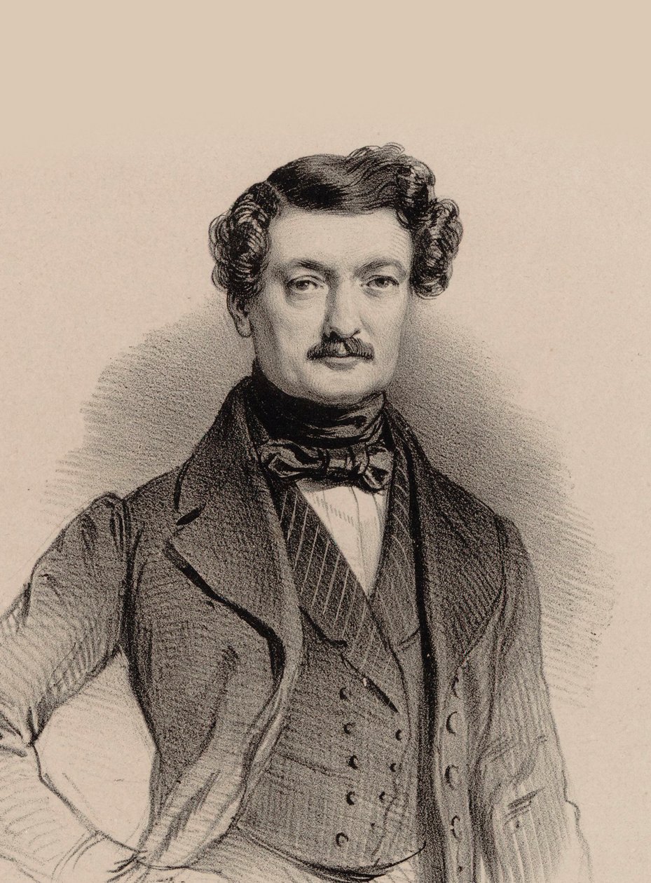 Portrét skladatele Charlese-Françoise Plantade 1787-1870, 1850. od Marie Alexandre Menut Alophe
