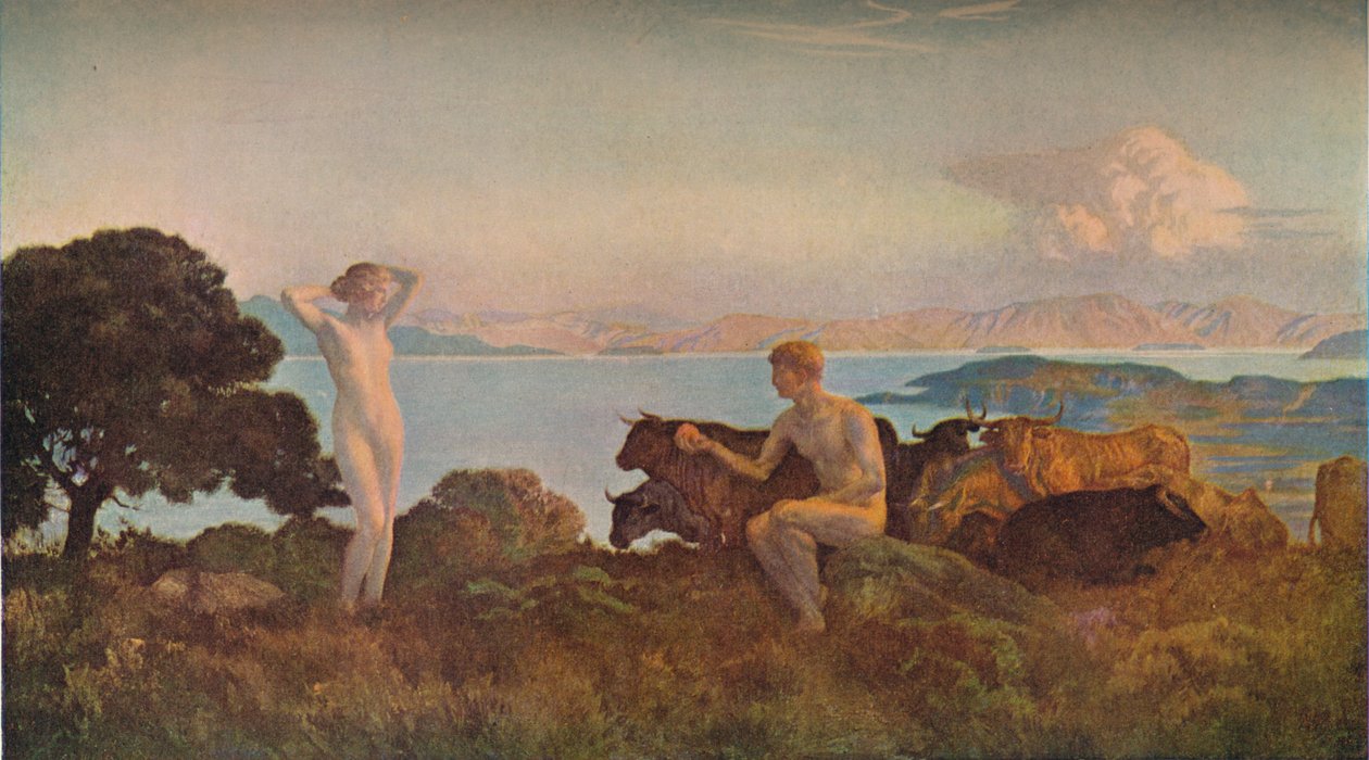 Le Jugement de Paris, c1909 od Marie Auguste Emile Rene Menard