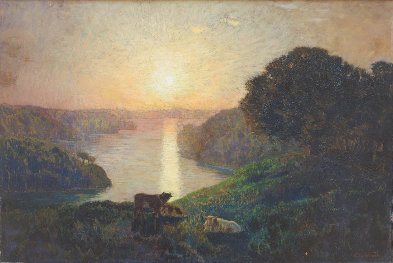 Řeka od Marie Auguste Emile Rene Menard