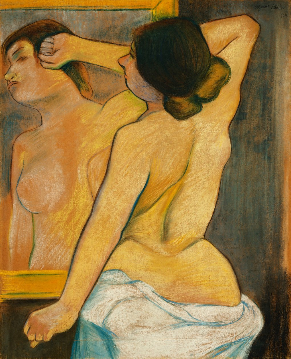 Nahá žena před zrcadlem; Nahá žena před zrcadlem, 1904 od Marie Clementine Valadon