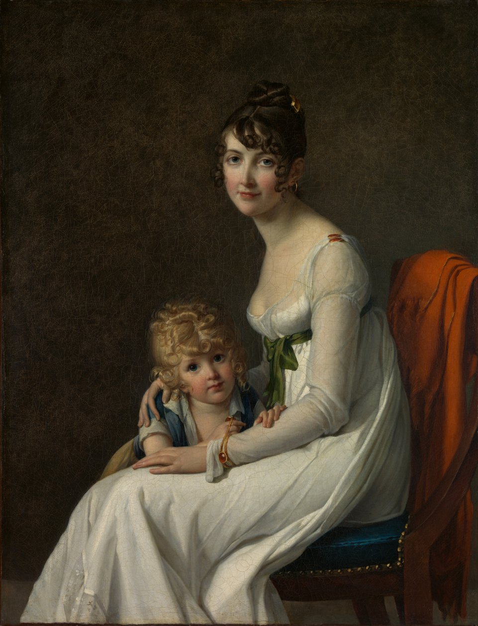 Madame Philippe Panon Desbassayns de Richemont... a její syn, Eugène 1800-1859, 1802. od Marie Guilhelmine Benoist