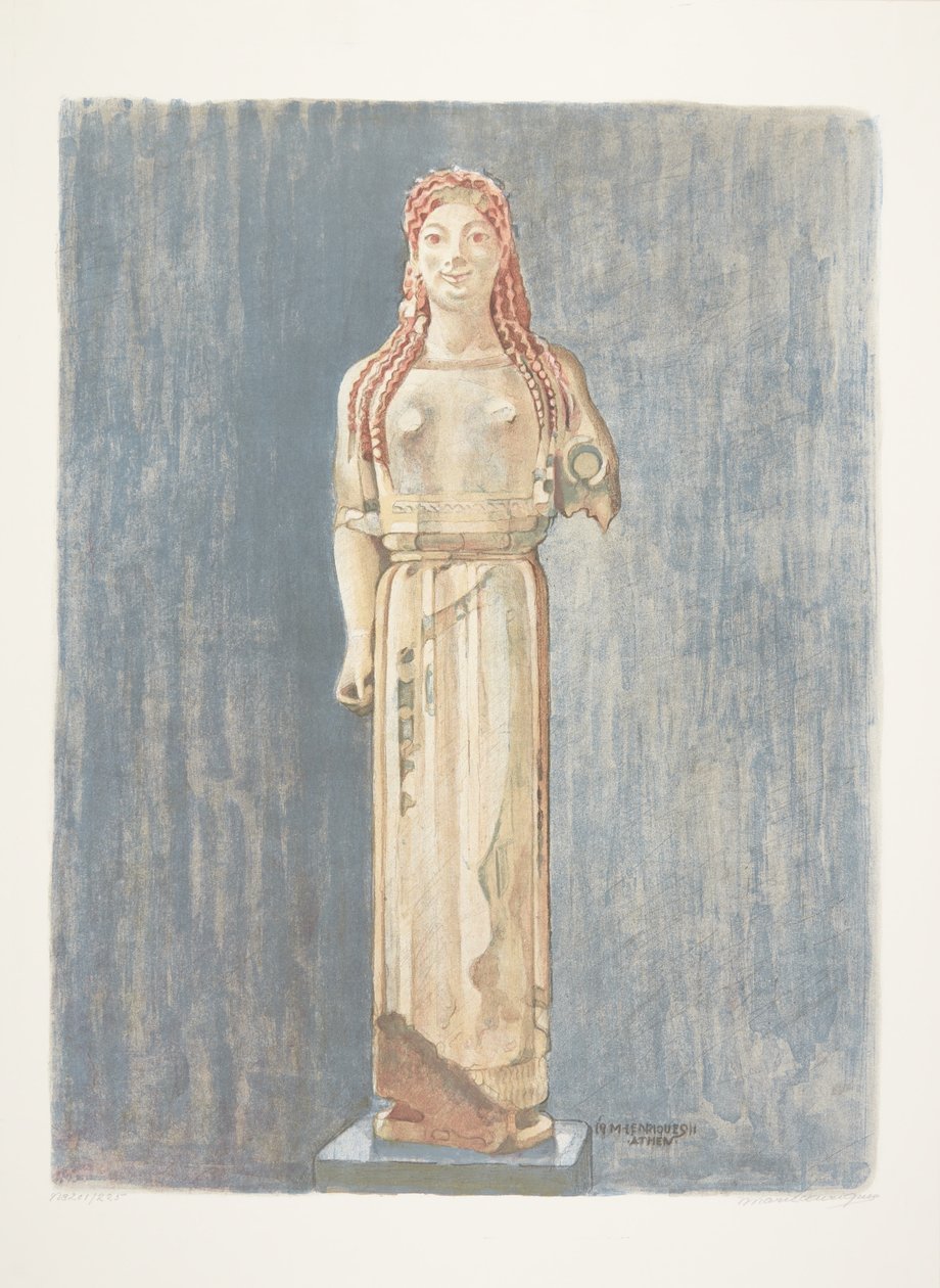 archaické řecké kore (Athény) od Marie Henriques