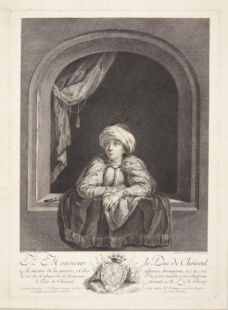 Chlapec s turbanem v okně od Marie Louise Adélaïde Boizot