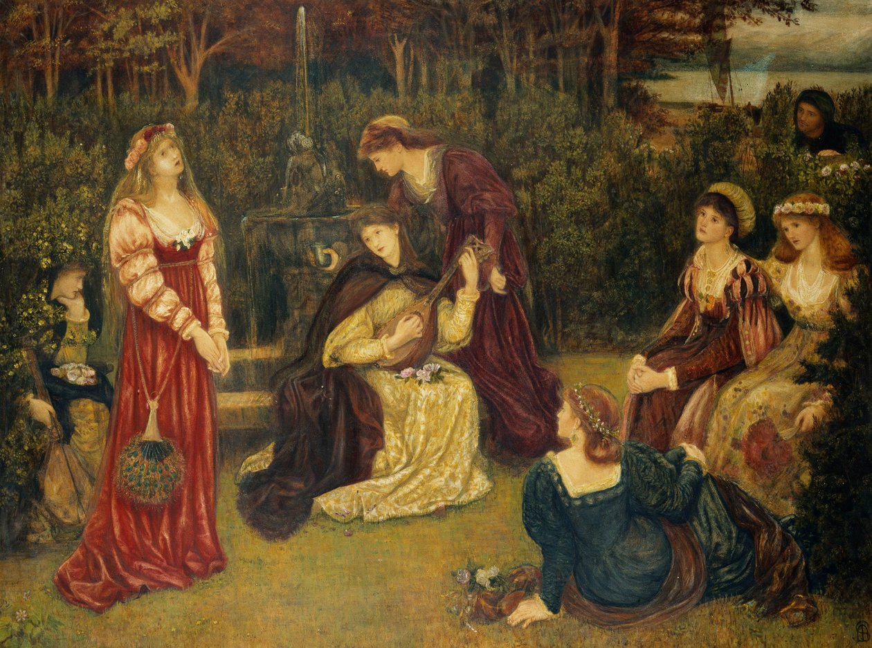 Fiammetta zpěv od Marie Spartali Stillman