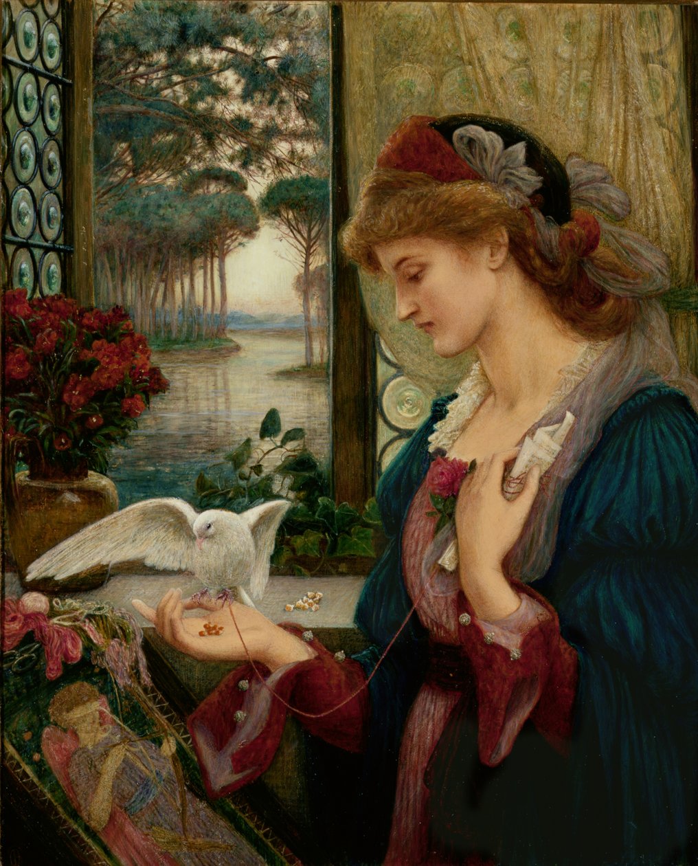 Posel lásky od Marie Spartali Stillman
