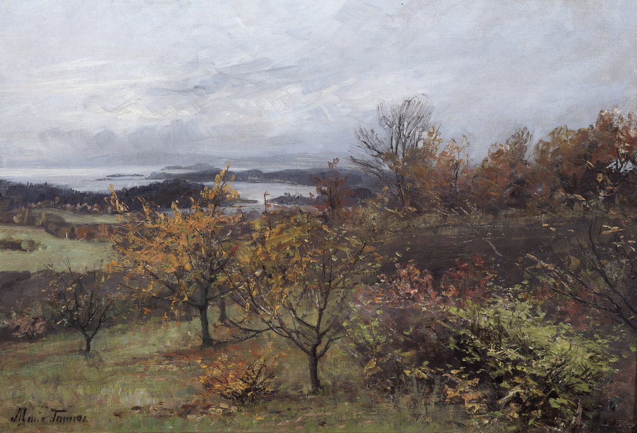Podzim, Nesbyen (olej na plátně) od Marie Tannæs