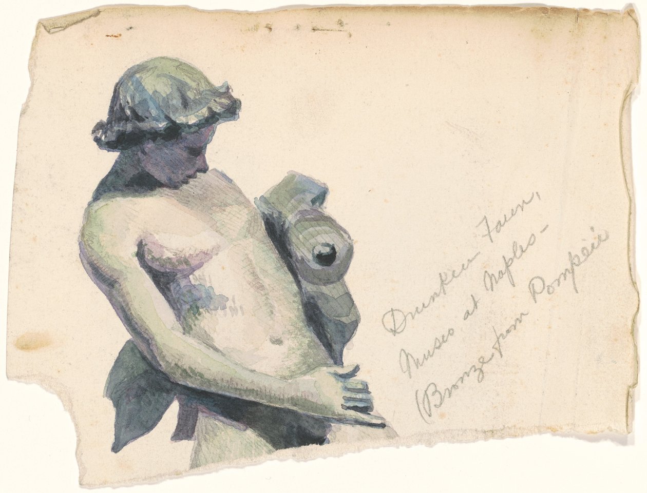 Opilý faun, Museo v Neapoli od Marietta Minnigerode Andrews