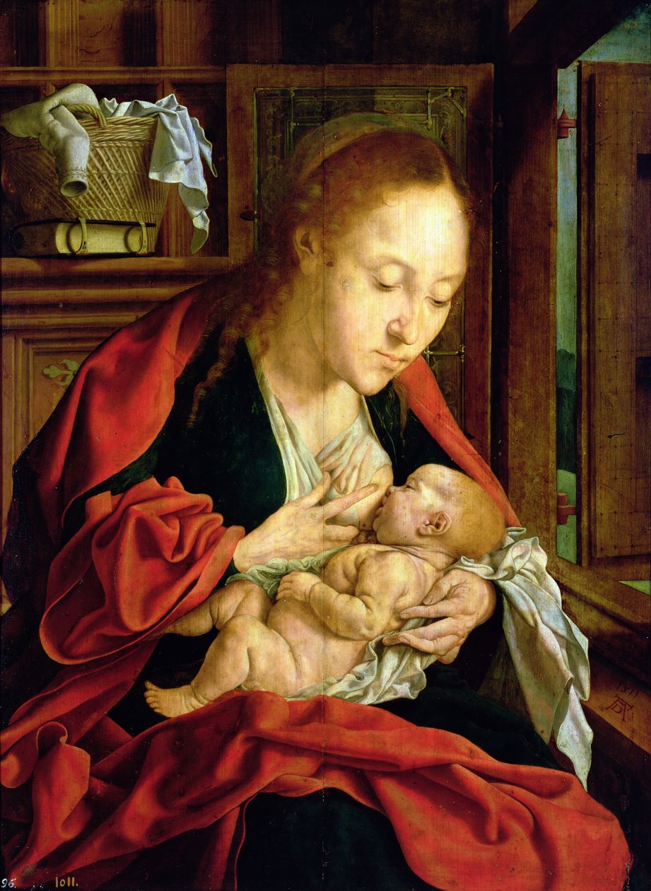 Madona krmící dítě, 1511 od Marinus van Roejmerswaelen