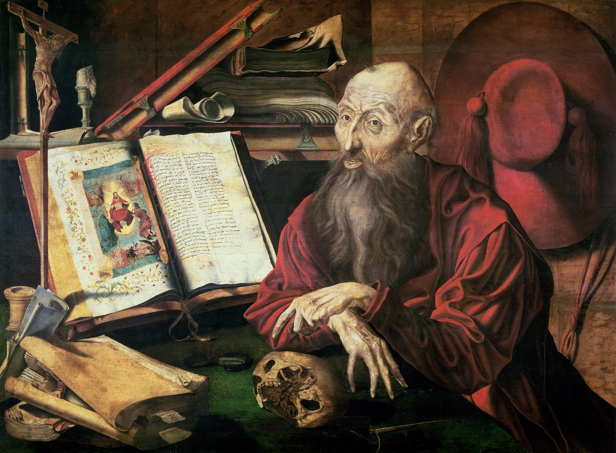 Svatý Jeroným, kolem 1540-50 od Marinus van Roejmerswaelen