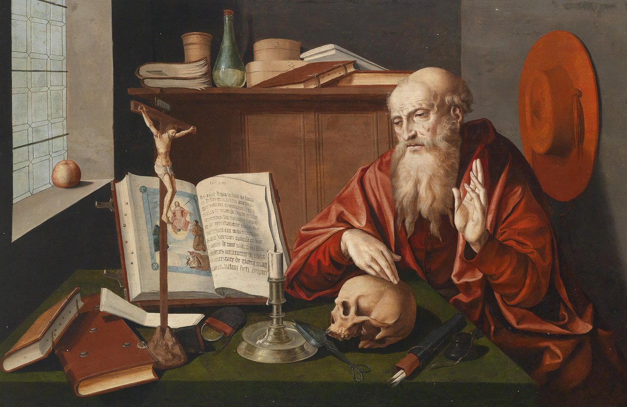 Svatý Jeroným ve své pracovně od Marinus van Roejmerswaelen