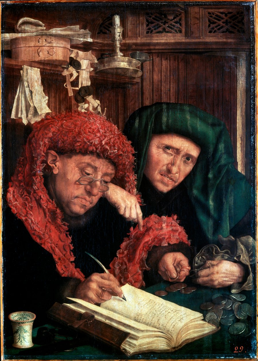 Výběrčí daní, mezi 1490 a 1567. od Marinus van Reymerswaele
